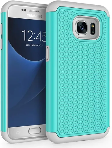 Vista 14 de Funda para Galaxy S7, a prueba de golpes, funda protectora para Samsung Galaxy S7 (5.1 pulgadas, 2016) [azul]