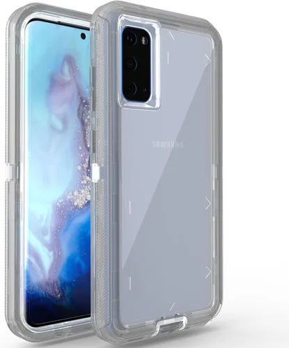 Vista 10 de Funda para Samsung Galaxy S20 Plus, probada contra caídas militares 3 en 1, funda protectora de cuerpo completo, armadura resistente, a prueba