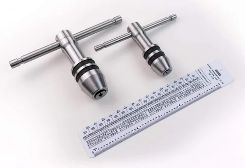 Vista 11 de General Tools Llaves de Macho Estándar Profesionales #167 - Herramientas de Roscado con Tabla de Referencia para Machos de 0 a 1/2 Pulgada - Juego
