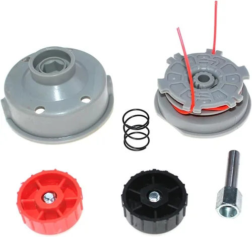 Vista 5 de Conjunto de cabezal de cuerda de recortadora con retenedor de carrete de repuesto para Homelite RYOBI Toro String Trimmer Brushcutter PN 000998265