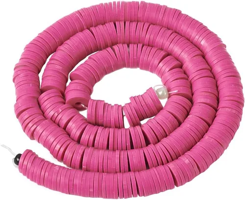 Vista 48 de Cheriswelry Kit de fabricación de pulseras de bricolaje con 7280 piezas de 30 colores de 0.236 in de disco plano redondo de arcilla polimérica
