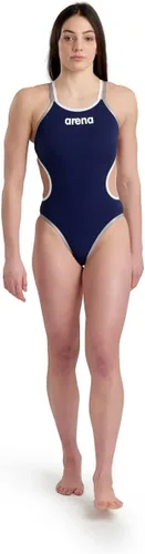 Vista 5 de Arena Traje de baño con espalda cruzada doble para mujer