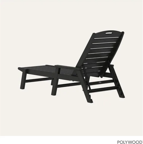 Vista 5 de POLYWOOD NCC2280MA-P Camastro Náutico con Brazos, Negro