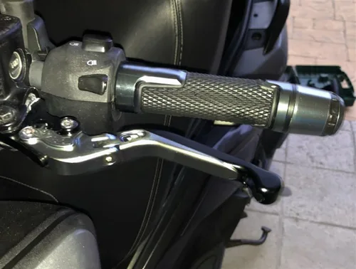 Vista 9 de Para Yamaha XJ6 N XJ6 para Diversion 2009 2020 2019 motocicleta ajustable CNC plegable extensible palanca de embrague de freno manija (Color : 10)