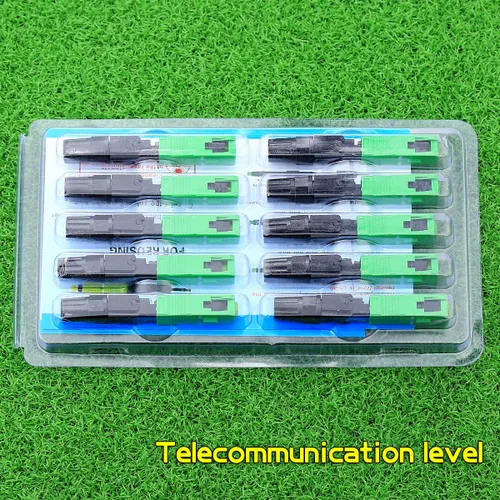 Vista 3 de 10 unids FTTH SC APC Cable de fibra óptica Conector rápido Adaptador de conexión fría rápida para red CATV