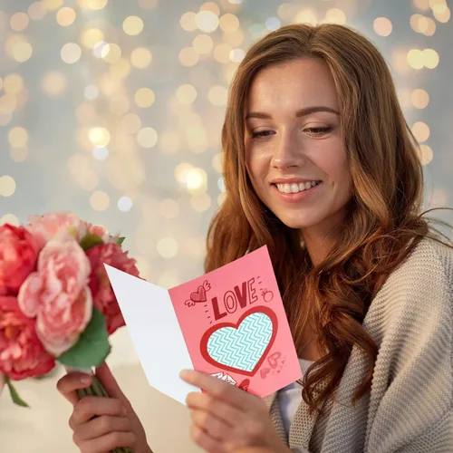 Vista 7 de Zonon 48 tarjetas para el día de San Valentín con sobres, tarjetas de felicitación a granel para niños de 4 x 6 pulgadas, tarjetas postales de San