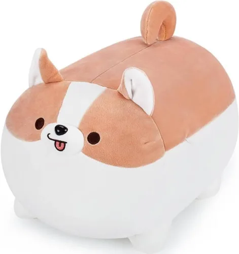 Vista 7 de Auspicious beginning Peluche de Corgi de 8 pulgadas - Peluche de Shiba Inu, Peluches de Corgi Animales de Peluche Perrito de Peluche, Peluches