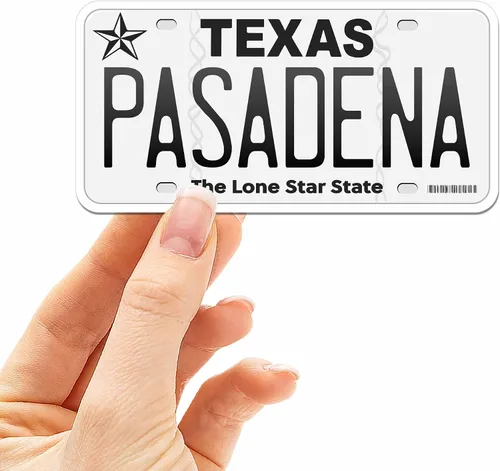 Vista 36 de Calcomanía para placa de matrícula de Texas, elige entre más de 50 ciudades de TX, calcomanía para parachoques de Texas para automóvil, calcomanías