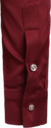 Vista 6 de Zeroyaa - Camisas de esmoquin de manga larga para hombre, calce ajustado