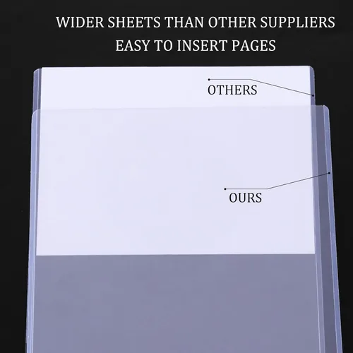 Vista 7 de 10 protectores rígidos de impresión de 8.5 x 11 pulgadas, protectores de hojas transparentes rígidas, protectores de papel, fundas para fotos
