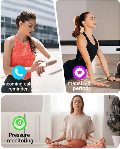 Vista 7 de Pulsera inteligente de fitness, monitor de ritmo cardíaco, monitor de actividad del sueño, contador de pasos, calorías, podómetro, impermeable