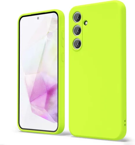 Vista 147 de oakxco Funda para teléfono Samsung Galaxy A12 con agarre de silicona líquida, linda delgada fina suave cubierta de gel de goma TPU lisa para mujeres