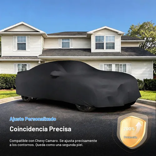 Vista 2 de Xipoo Funda de coche compatible con Chevy Camaro 2010-2025, cubierta de automóvil sedán, a prueba de polvo, a prueba de arañazos, para exteriores