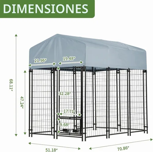 Vista 2 de Perrera para perros al aire libre