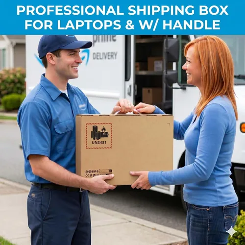 Vista 7 de Caja de envío para portátil de 13-16 "con 3 bolsas de aire inflables