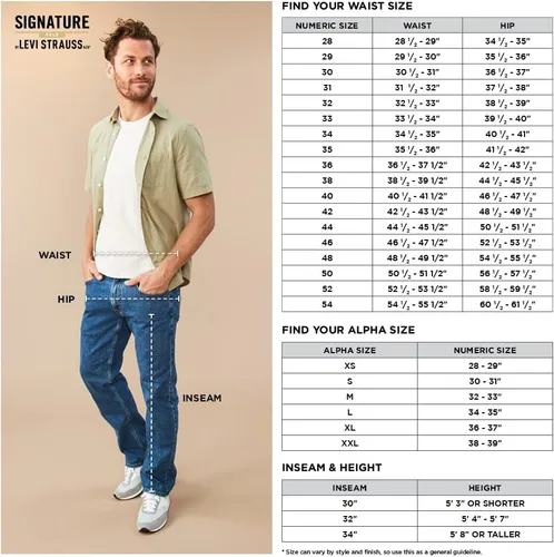 Vista 4 de Signature by Levi Strauss & Co. Gold Pantalón de senderismo para hombre (disponible en tallas grandes y altas)