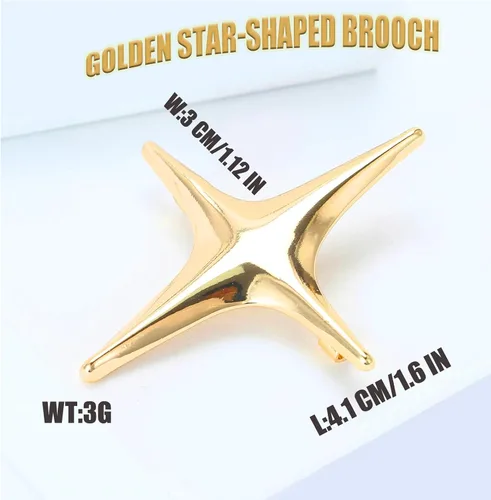 Vista 3 de Anime Necklace Set Inspired Merch Bracelet Gold star-shaped brooch Cosplay Gift Women Men 3piezas pulsera