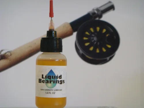 Vista 2 de Rodamientos líquidos, aceite 100% sintético para todos los carretes de pesca, proporciona una lubricación superior y también evita la corrosión