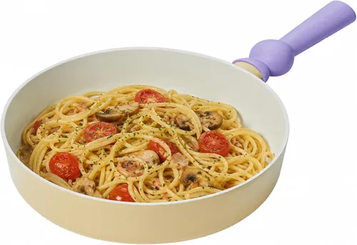 Vista 12 de Better Finger - Mini wok de 7 pulgadas con 2 boquillas de vertido, sartén para leche con revestimiento de cerámica antiadherente de 2.2 cuartos