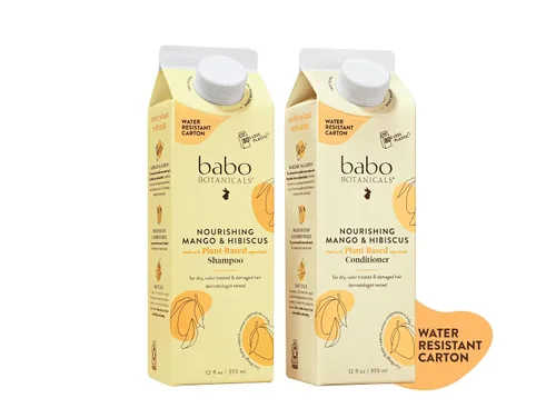 Vista 11 de Babo Botanicals Nourishing Mango & Hibiscus Shampoo + Bundle with Conditioner- For Dry, Damaged, Color-Treated Hair – Moisturize & Soften - Passion