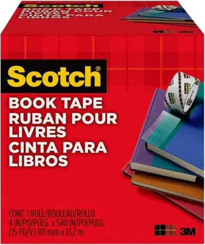 Vista 10 de Scotch Cinta adhesiva para libros 845, Transparente
