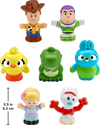 Vista 6 de Toy Story Fisher-Price Little People - Paquete de 4 figuras