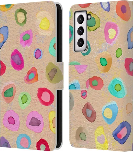 Vista 61 de Head Case Designs Officially Licensed Ninola Ditsy Flowers Yellow Nature Bold Leather Wallet Case Compatible with Samsung Galaxy A07 4G