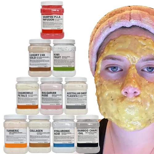 Vista 6 de YMEYFAN Máscara de gelatina para profesionales de tratamientos faciales, máscara de gelatina en polvo para cara, máscara de modelado, suministros