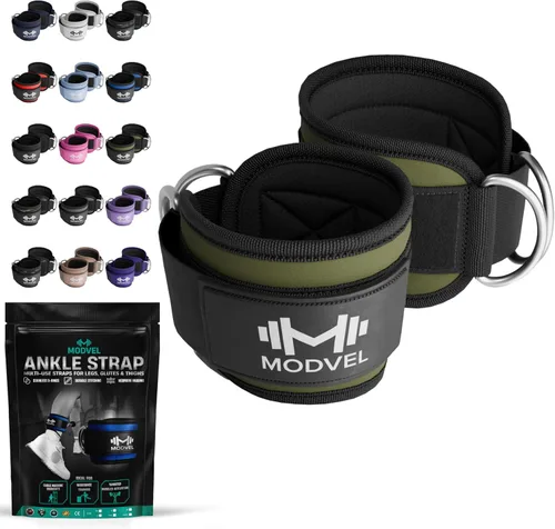 Vista 21 de Modvel Gym Ankle Strap for Cable Machines – Glute & Leg Kickback Ankle Straps for Gym Workouts – Adjustable, Padded Support for Strength Training