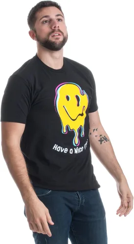 Vista 4 de Camiseta estampada con estampado de fiesta novedosa para hombres y mujeres