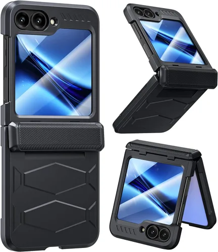 Vista 11 de Funda para Samsung Z Flip 4: [Protección completa de bisagra] Funda delgada para teléfono con protección de pantalla incorporada, protección
