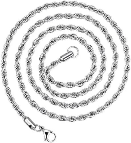 Vista 7 de Collar para hombre con dije de cadena de acero inoxidable 316L punk M