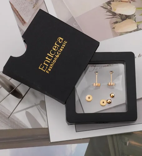 Vista 5 de Aretes de titanio G23 hechos a mano de 0.118 in, chapados en oro de 14 quilates, pequeños 5A+CZ, aretes de cartílago hipoalergénicos, aretes