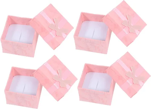 Vista 8 de Holibanna 32 piezas de collar caja de almacenamiento de anillo organizador de regalo de joyería cuadrado caja de joyería pequeña caja de pulsera