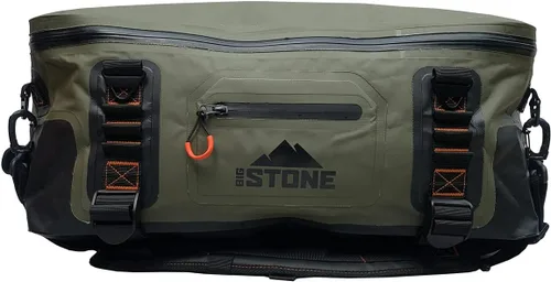 Vista 2 de Bolsa seca para equipaje totalmente impermeable, hermética, sumergible, resistente, resistente, con cremallera, para llevar como bolsa de lona
