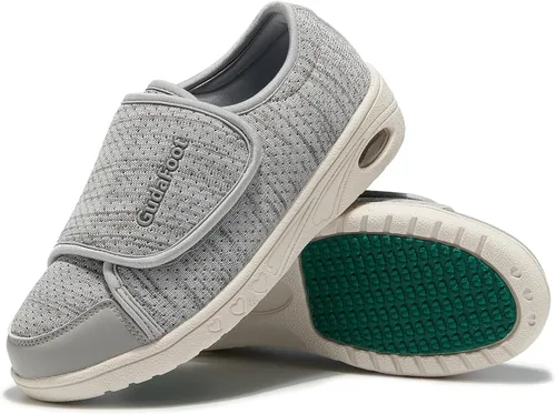 Vista 9 de Zapatos para diabéticos para mujer, fáciles de poner con ajuste ligero para edema, fascitis plantar, juanetes, artritis, neuropatía, ancho amplio