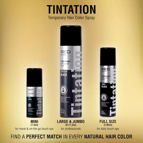 Vista 6 de KISS Tintation - Aerosol para dar coloración temporal al cabello (TCS02- El castaño más oscuro)