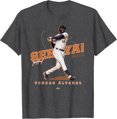 Vista 13 de See Ya! Camiseta Yordan Alvarez Houston MLBPA, Negro