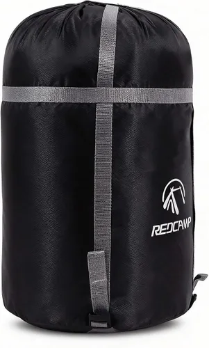 Vista 8 de REDCAMP Saco de compresión para saco de dormir, Negro M, L, XL y XXL, ideal para mochileros y camping