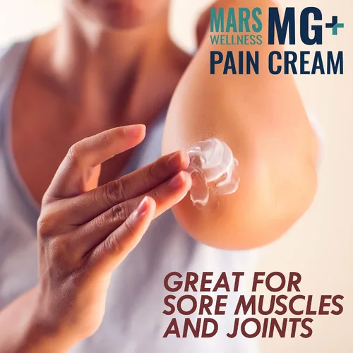 Vista 5 de MG+ - Tubo para apretar crema para el dolor, crema extra fuerte de magnesio y árnica, 4 onzas, nuevo tubo para apretar – Dolor de piernas