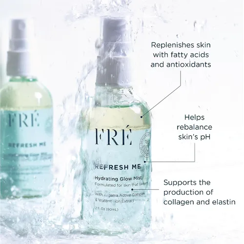 Vista 4 de FRE Skincare - Spray facial hidratante antienvejecimiento para piel que suda, aumenta el colágeno y equilibrio del pH, reduce las arrugas, vegano