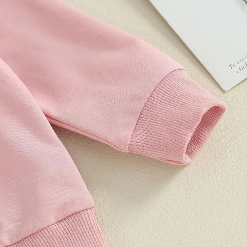 Vista 5 de Lesimsam Conjunto de sudadera de manga larga para bebé niño y niña, para otoño e invierno
