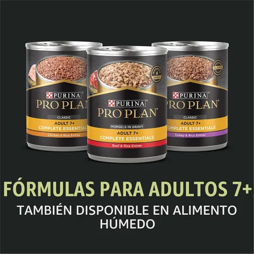 Vista 10 de Purina Pro Plan Alimento para perros mayores con probióticos para perros, mezcla triturada de pollo y arroz, bolsa de 6 libras