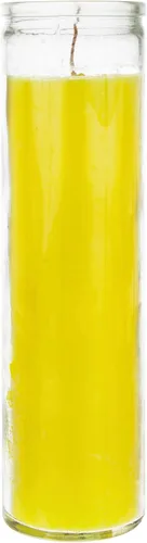 Vista 12 de Mega Candles 1 pieza Velas de Oración Devocional de Recipiente de Vidrio Negro Sin Aroma de 7 Días, Vela de Cera Premium 2 Pulgadas x 8 Pulgadas