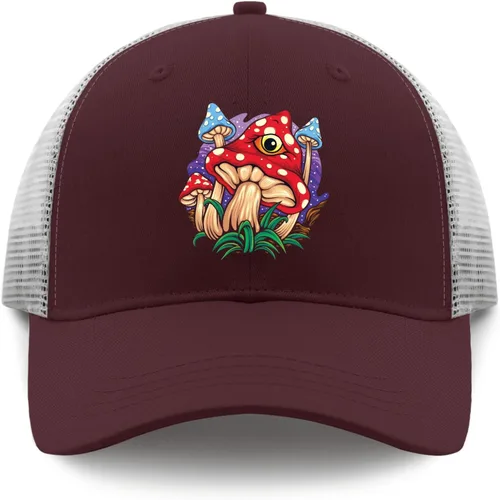 Vista 9 de devor Cap Psychedelic Eye Mushroom Baseball Cap, Funny Hat for Women