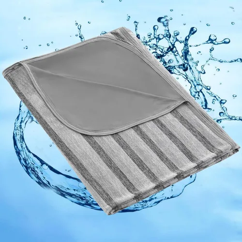 Vista 43 de Marchpower - Manta de enfriamiento para niños que duermen con calor, manta de lana fresca Arc-Chill con diseño de doble cara, fibra de enfriamiento