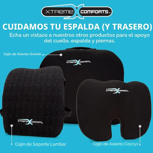 Vista 7 de Xtreme Comforts Cojines de asiento Cojines de silla de oficina para escritorio, automóvil, silla de ruedas Cojín ergonómico de espuma