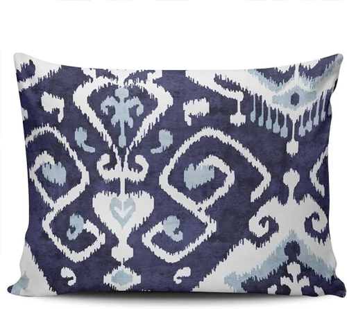 Vista 11 de Fundas de almohada decorativas Ikat con patrón de diamante en rojo y crema, cojín personalizable rectangular, tamaño 12 x 16 pulgadas, funda