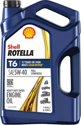 Vista 17 de Shell Rotella Aceite de motor T6 completamente sintético 5W-40, 1 cuarto de galón (paquete de 6)