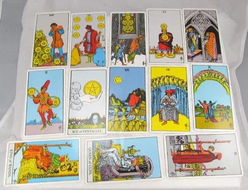 Vista 7 de Rider-Waite Cartas de Tarot Originales